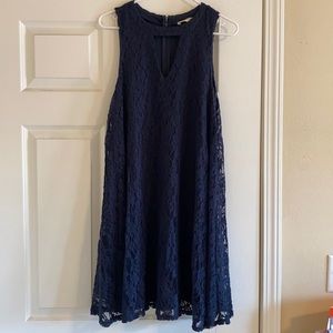 Size Large Altar’d State Navy Blue Dress
